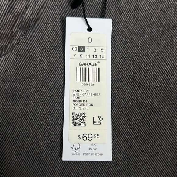 NEW GARAGE WREN CARPENTER CARGO PANTS - Picture 6 of 6